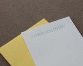 Missing You Enclosure Card