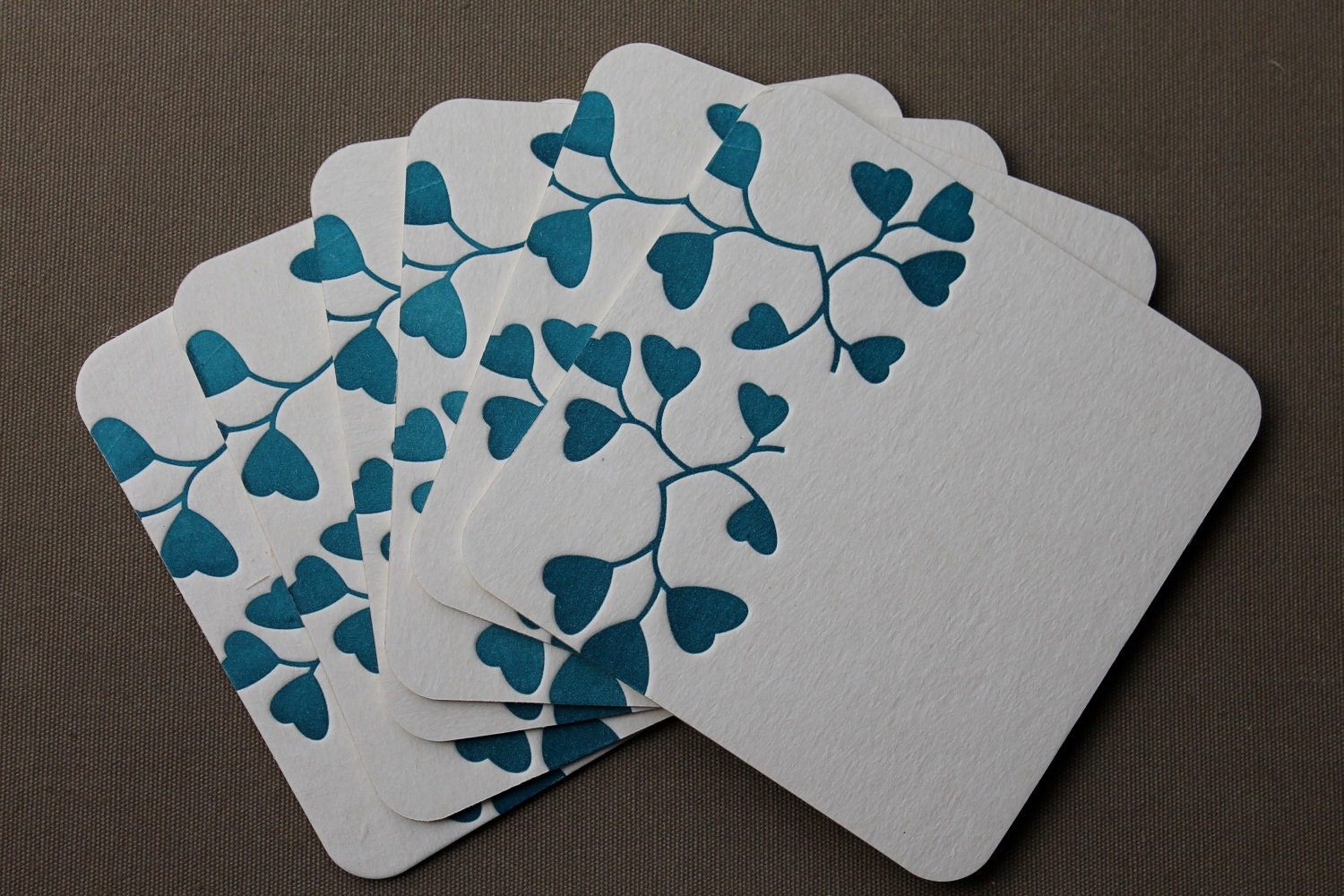 Letterpress Coasters Set of 6