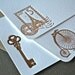 Antique French Letterpress Notecard Set of 3