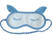 Blue Angel Embroidered Sleep Mask - PomponDesigns