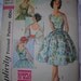 Vintage 1960's Simplicity Sleeves Party Dress Sewing Pattern