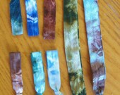 Tie Dye Hair Ties, Lost in the Woods Combo Package (6 hair ties, 2 headbands)