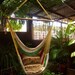Multicolor Sitting Hammock, Hanging Chair Natural Cotton and Wood