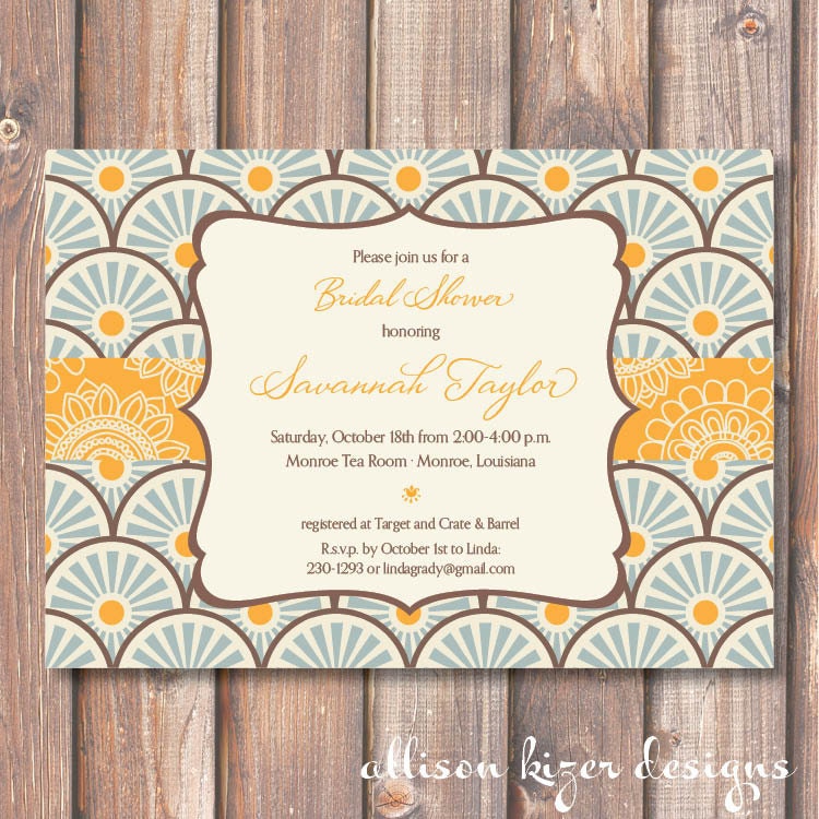 Sunburst Printable Invitation