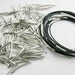 men or women silver tubes wrap magnetic bangle black leather bracelet s43
