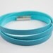 turquoise leather wrap magnetic bracelet t68