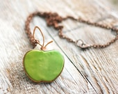 Necklace - Green apple