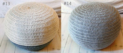 Pouf Crochet medium - aqua