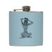 5 Pinup Girl Flasks Sexy Vintage Retro Pinups on Pastel Bridesmaid Gifts - 5 Stainless Steel 6 oz Liquor Hip Flasks LC-1046