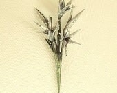 Oh Lilly Delicate Silver White Bunch of Lillies Miniature Pendant Ornament Dangle