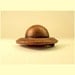 All COPPER Metallic All Wood Retro Alien UFO Flying Saucer Pendant Ornament Science Fiction Dangle