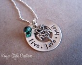 Hand Stamped Nurses necklace