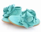 Joli Petal Baby Shoe - Aqua