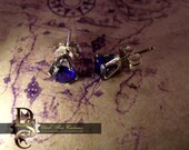Blue Spinel Sterling Silver Posts 5mm