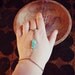 Turquoise Hand Harness In Brass