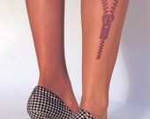 Tatto Tights - Zipper Size LARGE