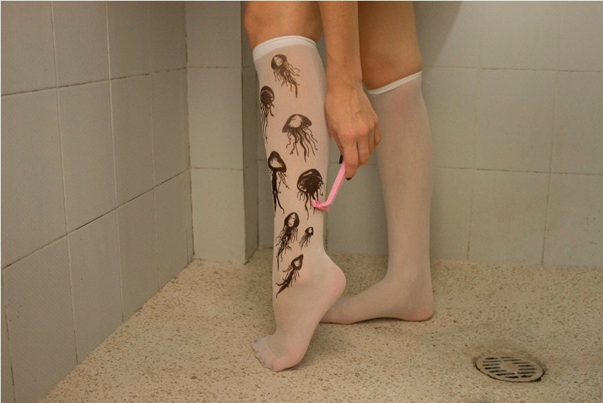 Tattoo Socks - Jellyfish / underwater / tattoosocks / printed socks