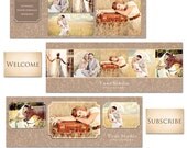 Traditional Facebook Timeline Cover Templates - 3 banners and 1 tab image