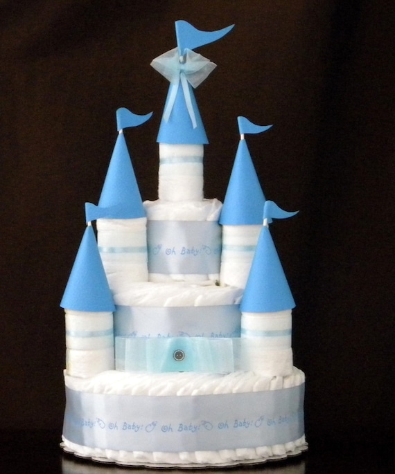Castle Diaper Cake-  Boys/Girls/Neutral