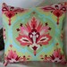 Decorative Throw Pillow Cover - Amy Butler Love Collection-Trumpet Flowers - 18 Inches Square