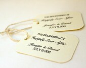 100 Wedding Favor Gift Tags - Happily Ever After