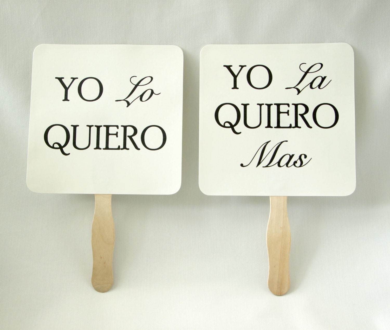 Set of Save the Date Engagement Picture Signs in Spanish