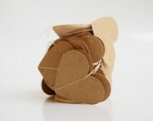 Kraft hearts garland