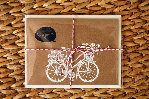 Bonjour Bicycle Card