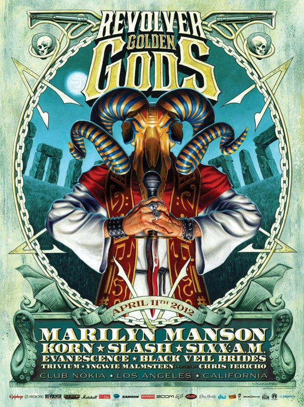 Golden Gods - 18" x 24" limited edition lithograph