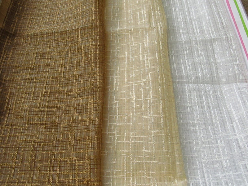 Textured Sheer Curtain Panels Semi Sheer Curtain Panels