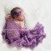 DREAMY wrap - hand knit lace silk kid mohair newborn photo prop - color Dewberry