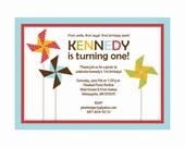 Pinwheel Invitation