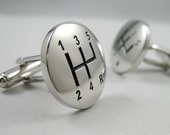 Mens Cuff links- Fashion Cuff links 5 Speed Stick Design
