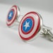 Mens Cufflinks-Fashion Cufflinks, Captain America Design, with a Gift Box