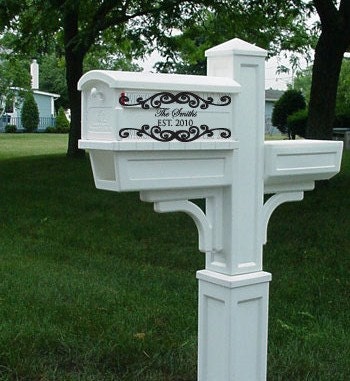 Personalized and Formal  Mail Box Decals