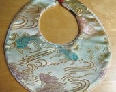 Baby Bib - Imperial Collection, Multicolor Goldfish on Pale Yellow
