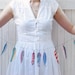 Illustrated paper feather garland
