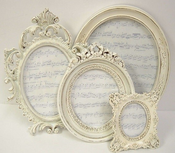 shabby chic frames picture frame set by mountaincoveantiques shabby chic frames picture frame set by mountaincoveantiques
