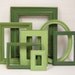 Picture Frames Shabby Chic Picture Frame Set Spring Green Frames Modern Cottage Decor