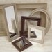 Picture Frames Wall Mirrors Shabby Chic Frame Mirror Set Brown Neutral Modern Home Decor