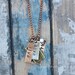 Mixed metal necklace for Photographer or life-moment-catcher ---- Live Love. Make your Memories