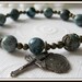 Nursing Mother Rosary Bracelet, Bronze Madonna Litta