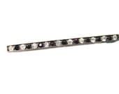 Art Deco Bar Pin Rhinestone Pin Sterling Silver