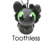 GLOWING Toothless the Dragon cell phone charm How to Train Your Dragon