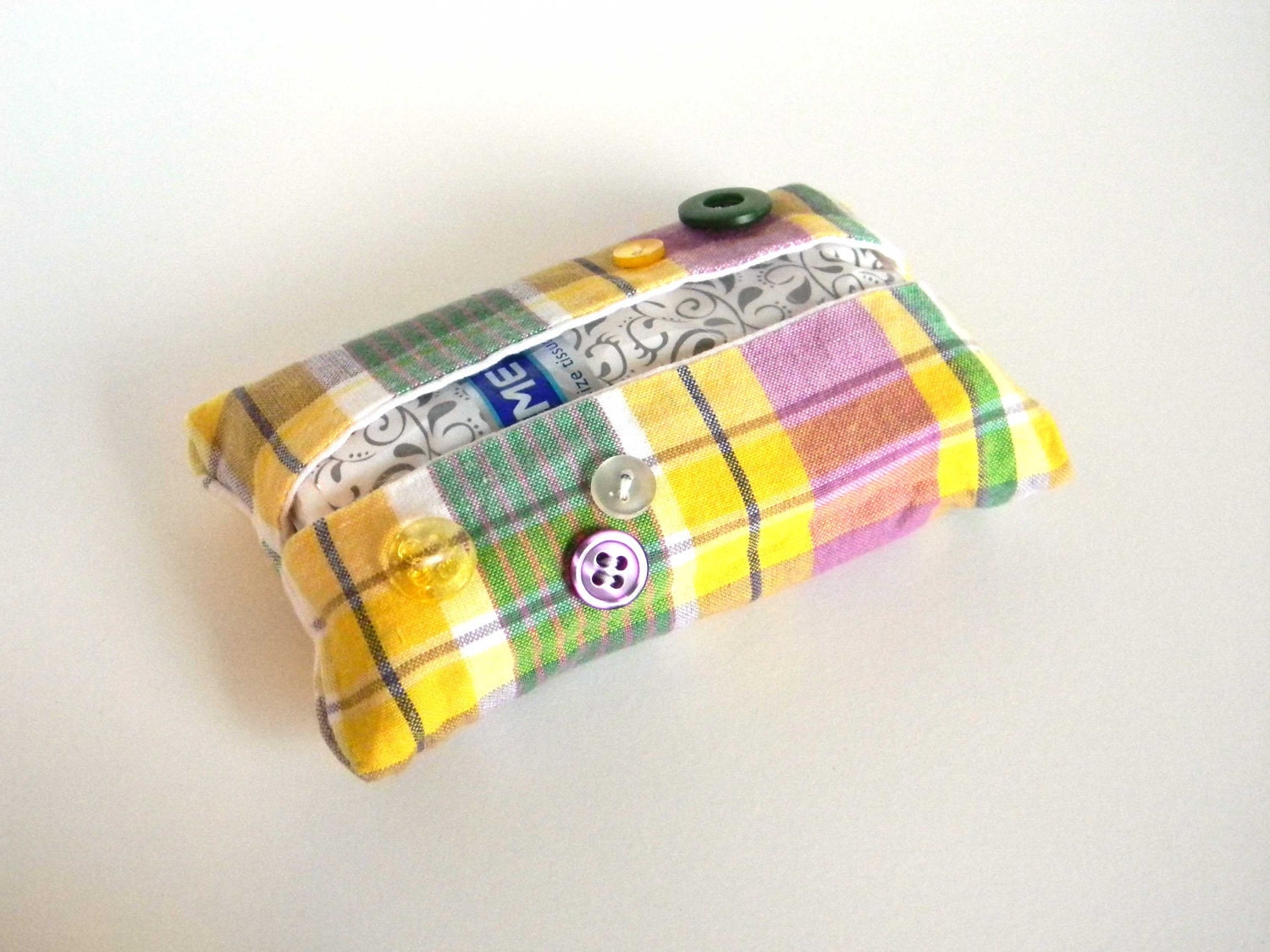 Plaid Paradise Tissue Holder