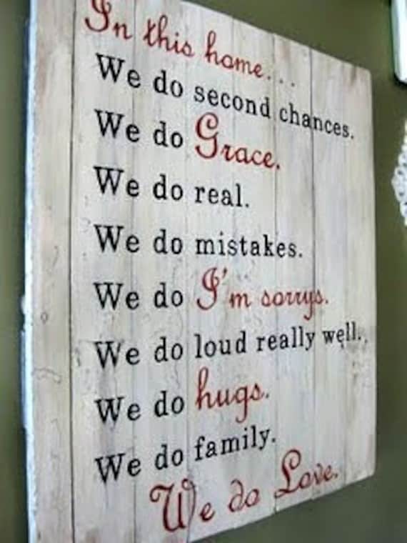 Handpainted wood sign "We Do Love" (RESERVED)