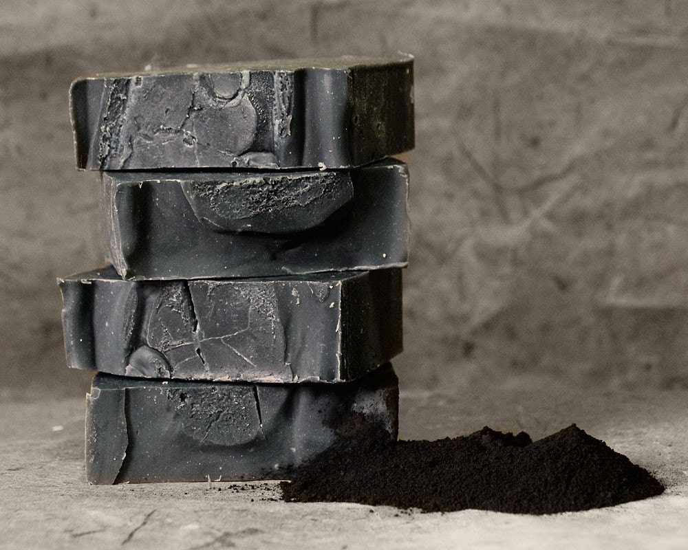 Bamboo Activated Charcoal Soap - All Natural Soap, Handmade Soap, Unscented Soap, Detox Soap, Vegan Soap