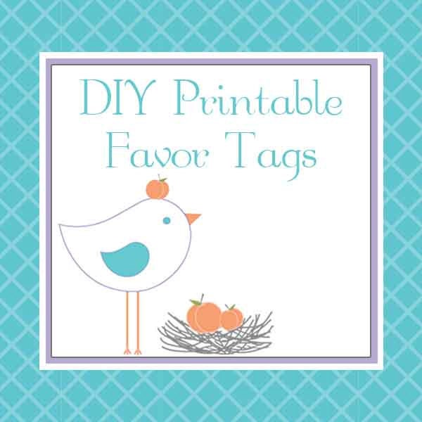 DIY Printable Favor Tags