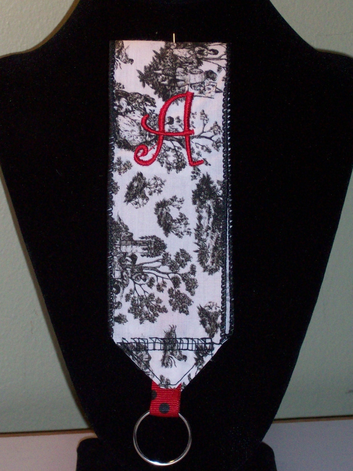 Monogrammed Key Wristlet