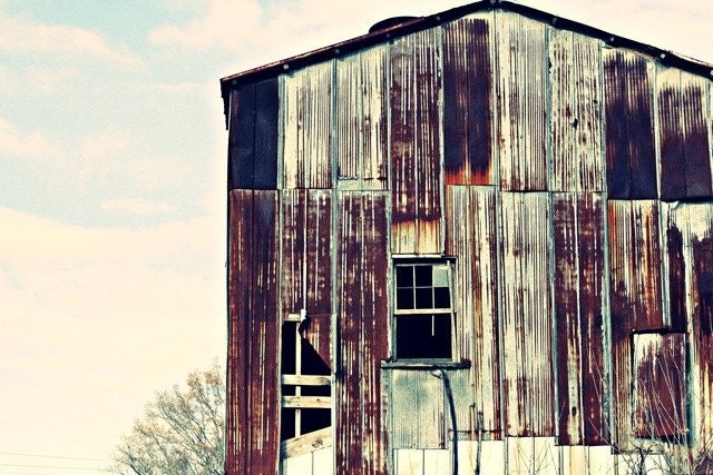 Mill Work - 8x10 Fine Art Photography - Industrial Loft Decor - Rural Americana in Rusty Reds